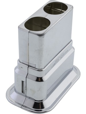 Eterplast Ø16 mm Boru Gizleme Geniş Çiftli Hareketli Kilitli Krom  Kısa (30 Adet)