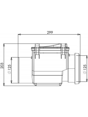 Luxwares Ø 125 Atık Su Çekvalf