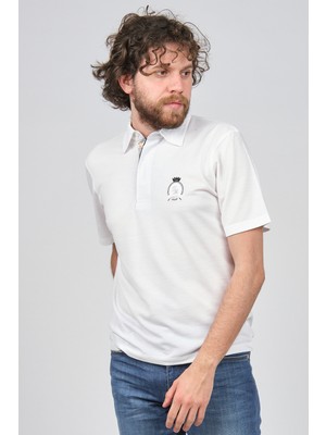 Tony Montana Erkek Polo Yaka T-Shirt 3180203 Beyaz