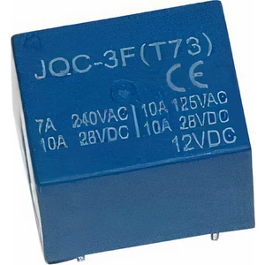 12 V 7 A Tek Kontak Röle - JQC-3F(T73)-12VDC