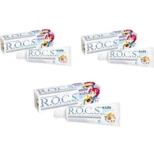 Kids 3-7 Yaş Meyveli Çocuk Diş Macunu Meyve Külahı 35ML - 3 Adet