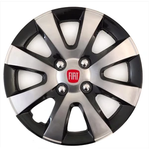 Fiat Mirafiori 15'' Inç Gri - Siyah Kapağı 4'lü Çelik Jant Görünümlü