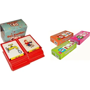 Yuka Kids Ses Kartları ve Konuşma Kartları (3 Lü Set) Tolam 4 Set