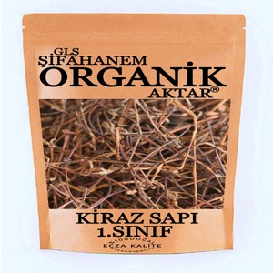 GLŞ Şifahanem Organik Aktar Kiraz Sapı 1 kg Ecza Kalite  ( Çayı Bitkisi Kurusu Otu )