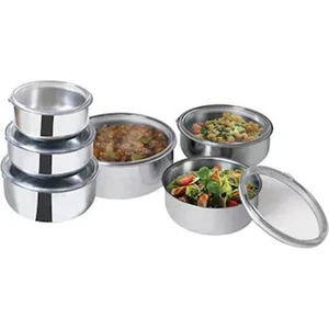 Çağrı Çelik 3'lü 6 Parça Çelik Saklama Kabı