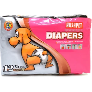 Köpek Alt Tuvalet Bezi 12 Adet Xs Hushpet Diapers x Small 12'li Köpek Bezi