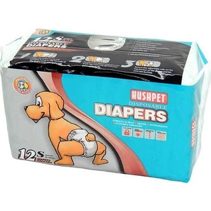 Köpek Alt Tuvalet Bezi 12 Adet S Hushpet Diapers Small 12'li Köpek Bezi