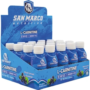 Sanmarco Nutrition L-Karnitin Swig 3000 mg Black Currant Aromalı 20 Adet (40 ml)