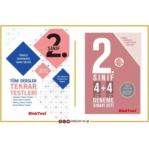 Tudem Yayınları 2. Sınıf Tüm Dersler Tekrar Testleri + Bloktest Deneme