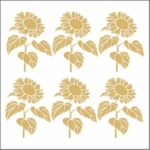 7333G Gold Transfer 16 x 16 cm