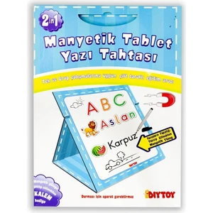 Diy Toy Eğitici Manyetik Yazı Tahtası Mavi