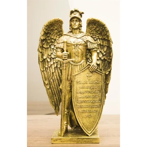Antioch Artdesign St. Michael Biblo 34 cm Baş Melek Koruyucu Aziz Heykeli Ev Dekor