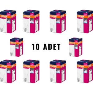 LED Value 8.5W (60W) LED Ampul Beyaz Işık E27 Normal Duylu 806 Lümen Klasik A60 10'lu