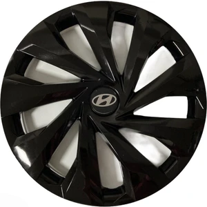 Hmnl  Hyundai I20 15'' Inç Piano Black 4'lü Set Jant Kapağı Çelik Jant Görünümlü