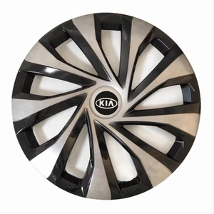 Hmnl  Kia Picanto 14'' Inç Gri - Siyah 4'lü Set Jant Kapağı Çelik Jant Görünümlü