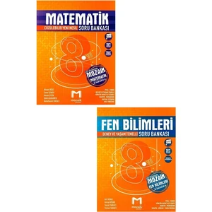Mozaik Yayınları 8. Sınıf Matematik ve Fen Bilimleri Soru Bankası 2'Li Set