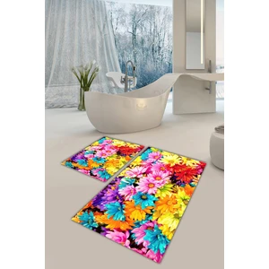 Yıkanabilir Kaymaz Dot Taban 2'li Banyo Paspası ( 50CM x 60CM - 60CM x 100CM) MNP1086