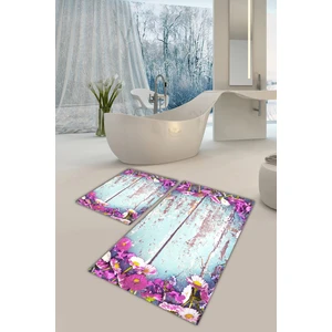 Yıkanabilir Kaymaz Dot Taban 2'li Banyo Paspası ( 50CM x 60CM - 60CM x 100CM) MNP1100