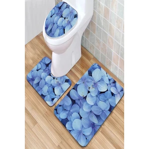 Yıkanabilir Kaymaz Dot Taban 3'lü Klozet Takımı (60CM x 100CM - 55CM x 60CM - 47CM x 50CM) MNKZ6045