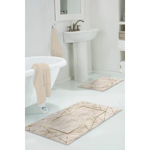 Yıkanabilir Kaymaz Dot Taban 2'li Banyo Paspası ( 50CM x 60CM - 60CM x 100CM) MNP3071