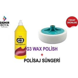 G3 Çizik Giderici Sıvı Pasta 1 Litre + Pasta Süngeri