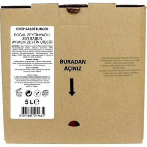 Eyüp Sabri Tuncer Ayvalık Zeytin Çiçeği Doğal Zeytinyağlı Sıvı Sabun 5 Lt - Bag In Box