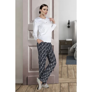 White-Black Kadın Pijama Takımı