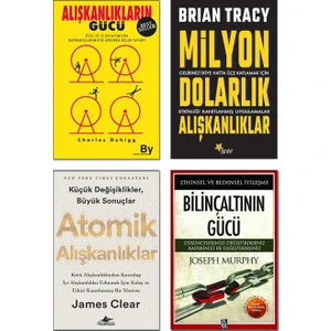 Alışkanlıkların Gücü - Milyon Dolarlık Alışkanlıklar - Atomik Alışkanlıklar - Bilinçaltının Gücü - 4 Kitap Set