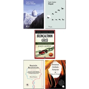 Hayat Engin Geçtan - İnsan Olmak - Bilinçaltının Gücü - Seninle Başlamadı + İnsan'ın Anlam Arayışı - 5 Kitap