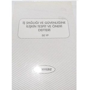 A4 İş Sağlığı ve Güvenliğine Ilişkin Tespit Öneri Defteri