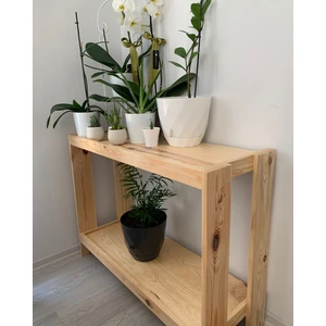 O&A Wood Masif Saksı Standı, 2 Katlı Ahşap Çiçeklik
