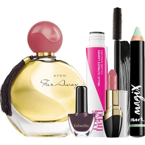 Far Away Kadın Parfüm Maskara ve Kapatıcı Faberlic Oje ve Ruj Hediyeli Paket