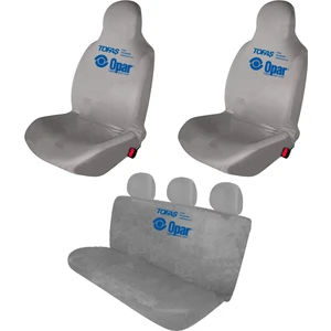 Tofaş Sahin Oto Koltuk Servis Kılıfı Penye Opar Baskılı Ön Arka Takım Gri