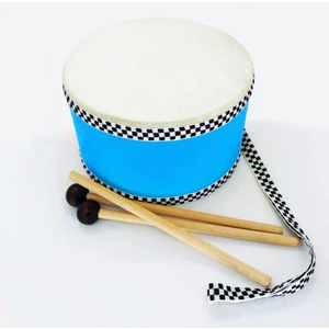 Ayas Eğitici Oyuncak Çocuk Davulu Deri El Yapımı