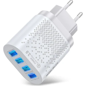 48 W 3 Amper 4 USB Portlu Hızlı Şarj Cihaz - Çoklu Şarj