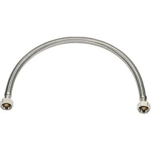 70 cm 1/2"-1/2" AISI304 Pas.çelik Tel Örgülü Flex Hortum