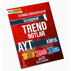 Trend Akademi Yayınları Ayt Kimya Soru Bankası