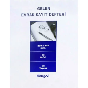 Gelen Evrak Kayıt Defteri