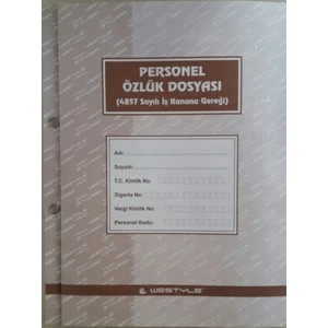 Nalbantoğlu Özlük Dosyası 10’lu