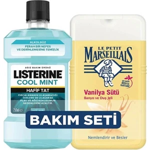 Duş Jeli Vanilya Sütü 250 ml + Listerine Cool Mint 250 ml