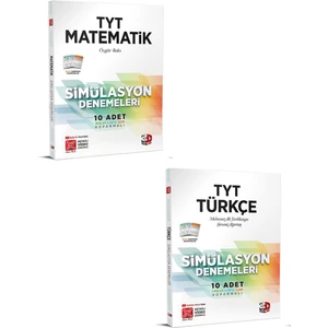 Mega Kitap 3D Yayınları Tyt Matematik Türkçe Deneme Seti Yeni 2021
