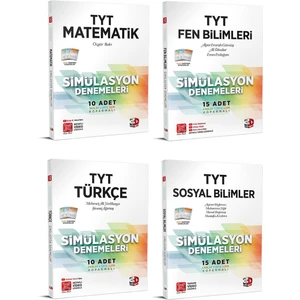 3D Tyt Matematik Türkçe Fen Sosyal Deneme Seti Yeni 2021