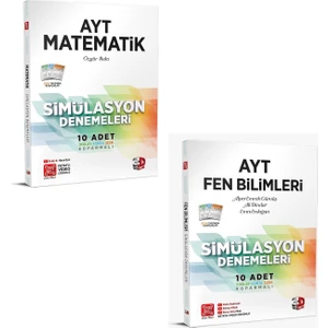 Mega Kitap 3D Yayınları Ayt Matematik Fen Bilimleri Deneme Seti Yeni 2021