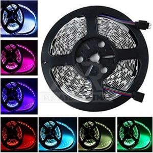 Kumandalı Şerit LED 5 Metre Silikonlu Orjin 3 Çipli Animasyonlu Iç-Dış Mekan Rgb