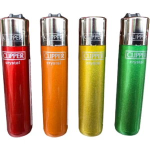 Clipper Micro Crystal Taşlı Çakmak 4'lü Set (No5)