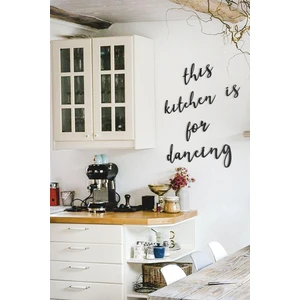 Nt Handmade 'this Kitchen Is For Dancing' Ahşap Duvar Yazısı