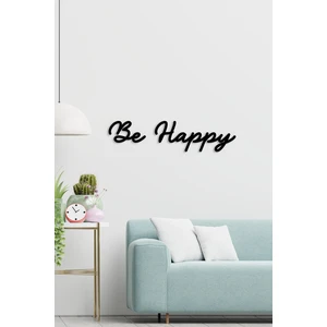 Nt Handmade Be Happy Ahşap Lazer Kesim Duvar Dekoru