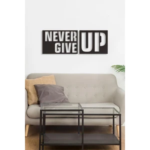 Nt Handmade Ahşap Never Give Up Dekoratif Tablo
