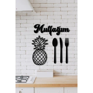 Nt Handmade Mutfağım Ananas Mutfak Konsepti Ahşap Duvar Dekoru