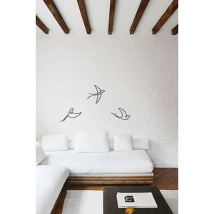Nt Handmade 3'lü Modern Kuş Dekoratif Duvar Dekoru